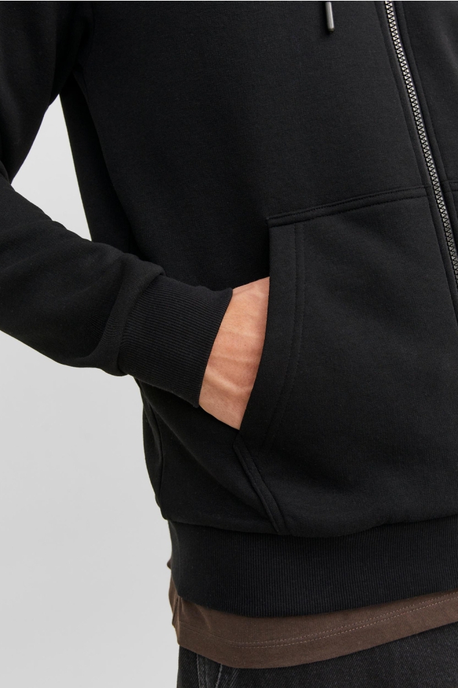 JJEBRADLEY SWEAT ZIP HOOD NOOS 12249342 BLACK
